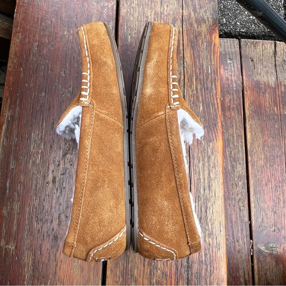 UGG KOOLABURRA LEZLY TAN SUEDE LOAFER SLIPPERS SIZE 6 - Picture 5 of 12